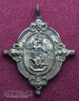 Stary medalik z MB Różańcową nr.3