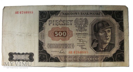 500 złotych, 1948 rok.