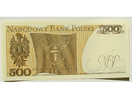 Polska- 500 zł 1982 r UNC