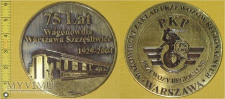 Medal kolejowy Wagonowni Warszawa Szczęśliwice