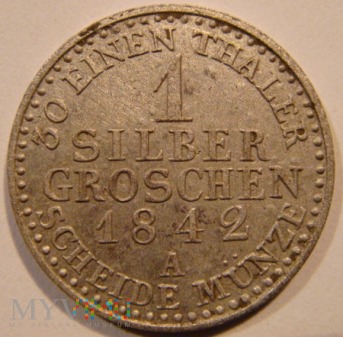 1 SILBER GROSCHEN 1842 A Fryderyk Wilhelm IV