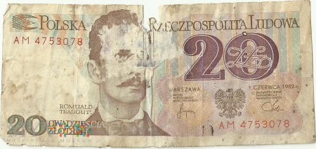 20 złotych 1982