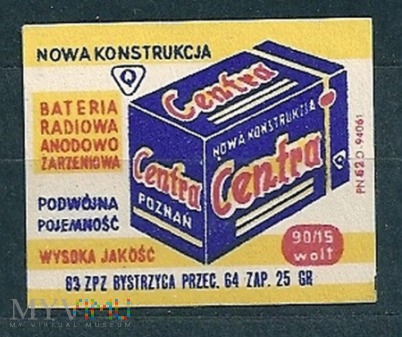 Centra Bateria Radiowo Anodowo Żarzeniowa.9.1963.B