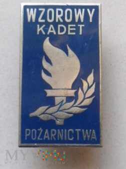 Odznaka Wzorowy Kadet Pożarnictwa - srebrna