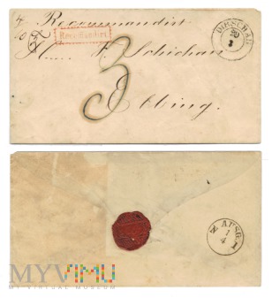 Duże zdjęcie Koperta listu poleconego do F. Schichaua