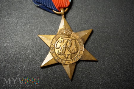 Medal Brytyjski - Gwiazda Za Wojnę 1939-45