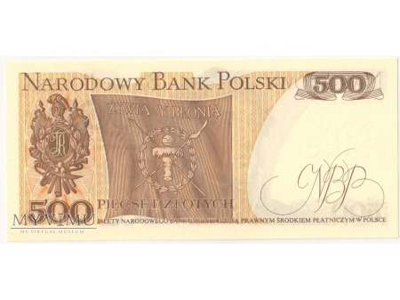 500 złotych 1976 rok seria AK