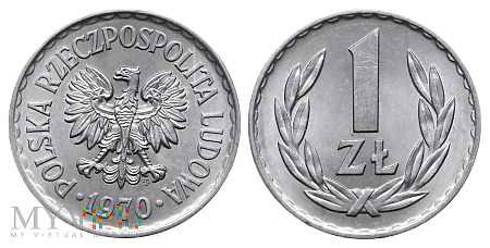 Duże zdjęcie 1 złoty, 1970