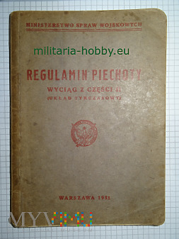 Regulamin Piechoty Warszawa 1931