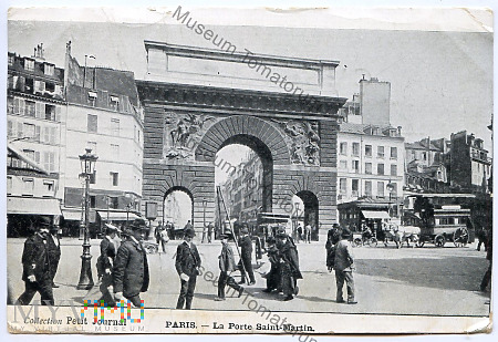 Paryż - La Porte Saint-Martin - pocz. XX w.