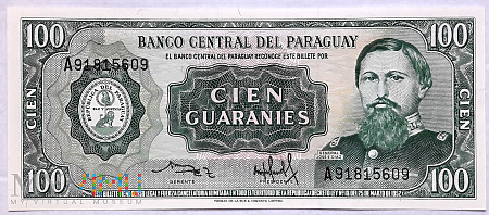 Paragwaj 100 guarani 1982
