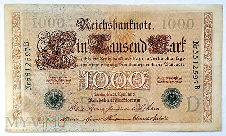 Niemcy 1000 marek 1910