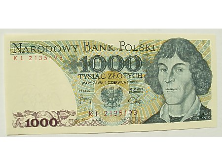Polska- 1000 zł 1982 r UNC