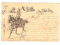 Ułan 1831 - niemiecka karta pocztowa,początek XXw.