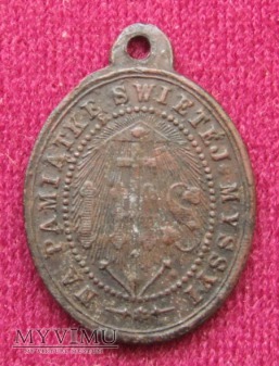 Stary medalik na pamiątkę Misji Św.
