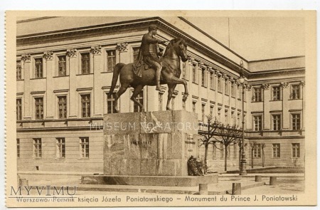 W-wa - pomnik Poniatowskiego - 1930 ok