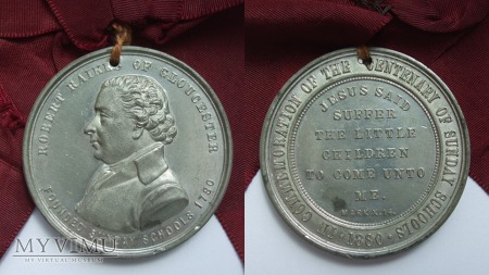 100-lecie szkół niedzielnych medal 1880