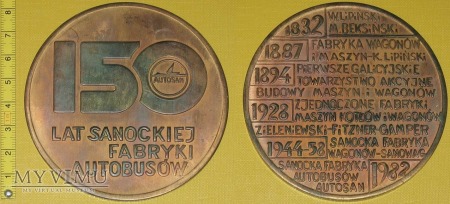 Medal kolejowy - firmowy SFA (b. Fabryki Wagonów)