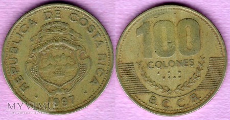 Duże zdjęcie Kostaryka, 100 COLONES 1997