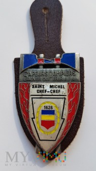 Duże zdjęcie Odznaka SAPEURS POMPIERS SAINT MICHEL CHEF CHEF