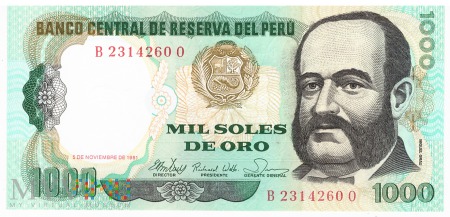 Peru - 1 000 soli de oro (1981)