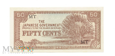 Malezja, Okupacja Japońska - 50 centów (1942-1945)