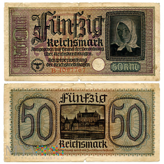 Duże zdjęcie 50 Reichsmark 1940 (B4097767) terytoria okupowane