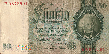 Niemcy - 50 reichsmarek (1933)