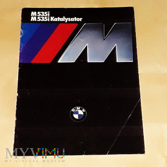 Prospekt BMW M535i 1986