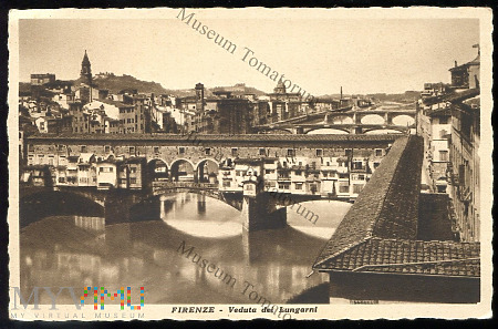 Duże zdjęcie Firenze - Veduta dei Lungarni - I ćw. XX w.