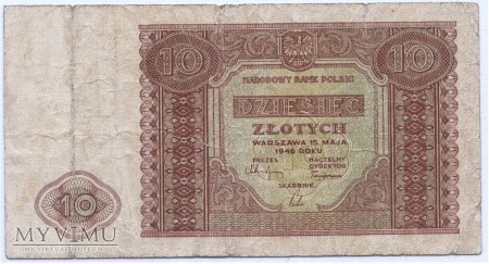 10 złotych - 1946.