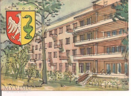 OTWOCK Herb miasta Sanatorium ok 1960