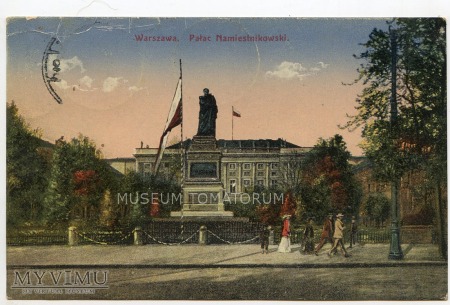 W-wa - Krakowskie Przed.- Pałac Prezydencki 1915 ~