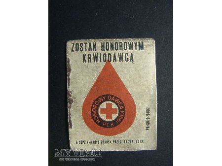Etykieta - Zostań Honorowym Krwiodawcą