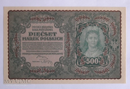 500 marek 1919 r - Polska Krajowa Kasa Pozyczkowa