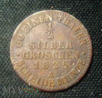 1/2 Silber Groschen - 1825 rok - A