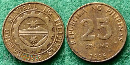 Filipiny, 25 SENTIMO 1996