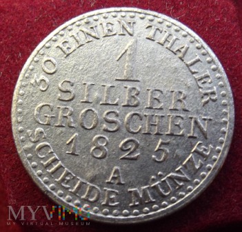 1 silber groschen 1825 A