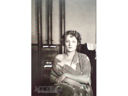 Marlene Dietrich pocztówka Emil Orlik c. 1924