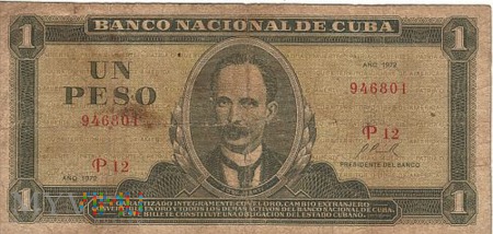 KUBA 1 PESO 1972