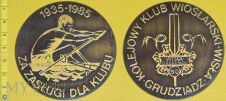 Medal kolejowy - sportowy KKW Grudziądz