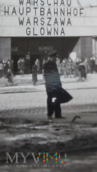 Duże zdjęcie Okupacja - Warszawa Dworzec Główny 1940 r.
