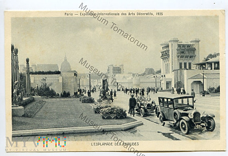 Paryż - L'Esplanade des Invalides - 1925