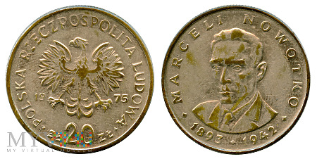 20 złotych, 1975, Marceli Nowotko (II)