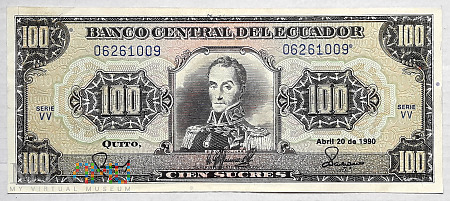 Ekwador 100 sucres 1990