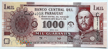 Paragwaj 1000 guarani 2004