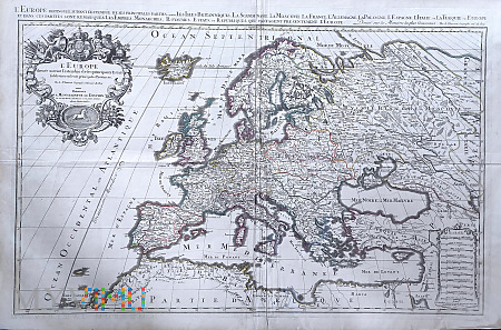 Mapa Europy w roku Pańskim 1692 