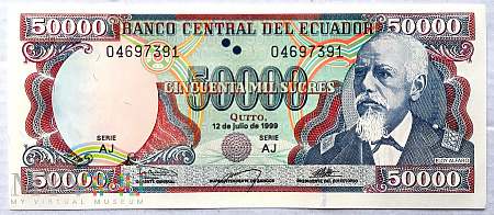 Ekwador 50 000 sucres 1999