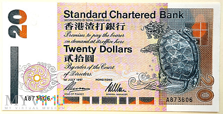 Hong Kong 20 dolarów 1997