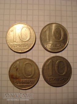 10 zł - obiegowe PRL zbiór monet